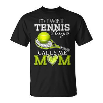 Vintage My Favorite Tennis Player Calls Me Mom Mother's Day T-Shirt - Thegiftio UK