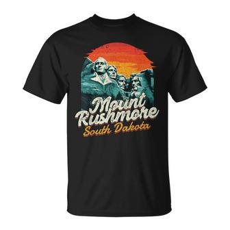 Vintage Mount Rushmore South Dakota National Park Souvenir T-Shirt - Thegiftio UK