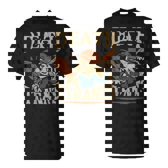 Vintage Rabbit Death To Tyrants Retro 90S T-Shirt - Thegiftio