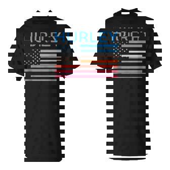 Vintage Sunset American Flag Hurley Virginia T-Shirt - Thegiftio