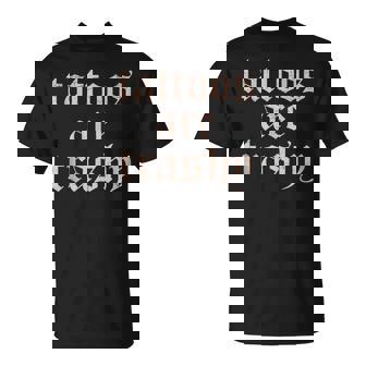 Vintage Tattoos Are Trashy Anti Tattoo T-Shirt - Thegiftio