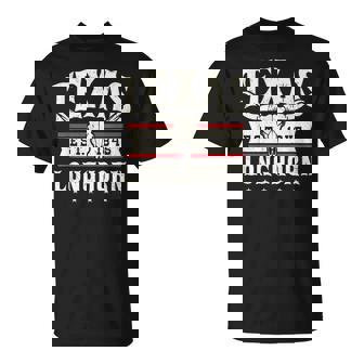 Vintage Texas Est 1845Ouvenir Texas Longhorn Lover T-Shirt - Cadeauxyz