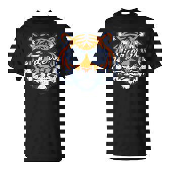 Vintage Tiger Wearing Sunglasses Retro Graphic Tiger T-Shirt - Monsterry