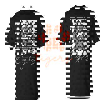 Vintage Tigers School Sports Name Spirit Back To School T-Shirt | Seseable CA