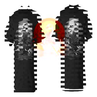 Vintageamurai Pato En Japonés Arte Ninja Pato Camiseta unisex - Regaloses
