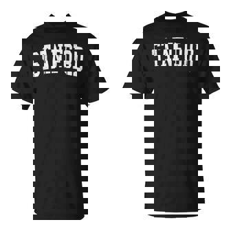 Vintagetanford Ca Estilo Universitario Blanco Envejecido Camiseta unisex - Regaloses