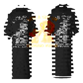 Voy Aer Un Hermano Mayor Dos Leones Embarazada Bebé León Camiseta unisex - Regaloses