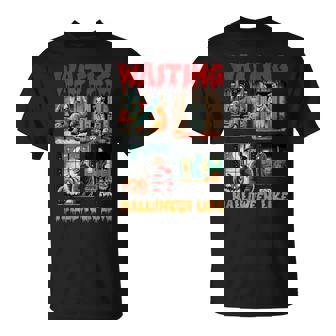 Waiting For Halloween Like Killers Horror Movie Scence T-Shirt - Monsterry