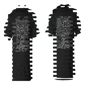 Walhalla Raven Ravens Odins ルーン文字 生命の樹 バイキング Tシャツ - Kawaiitshirt