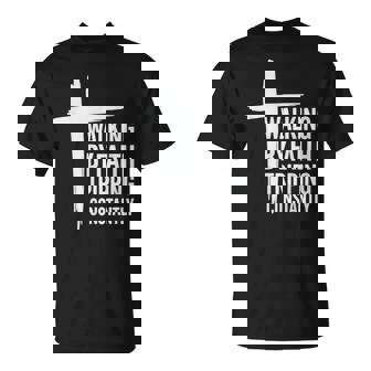 Walking By Faith Tripping Constantly Christian Jesus T-Shirt - Thegiftio UK