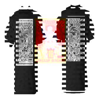 Wassup Bitches 毛沢東 中国共産主義宣伝ポスター Tシャツ - Kawaiitshirt