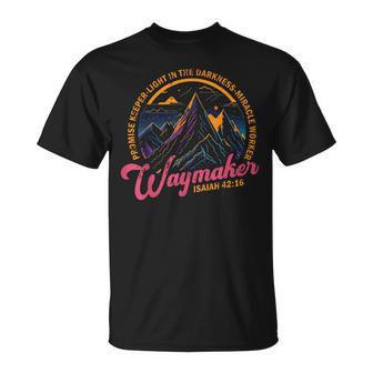 Waymaker Vintage Promise Keeper Miracle Worker Christian T-Shirt - Thegiftio UK