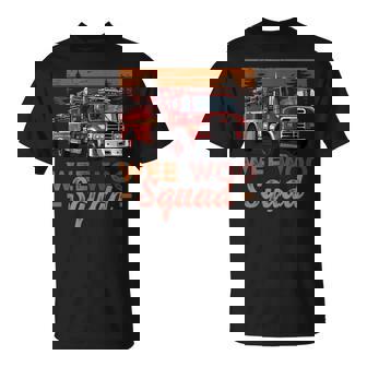 Wee Wooquad 消防車 消防士 ヴィンテージ 消防車 Tシャツ - Kawaiitshirt