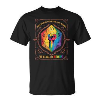Wenn Jemand Ein Parteimitglied Angreift Lgbt T-Shirt - Geschenkecke