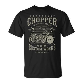 West Coast Chopper オートバイtシャツ Tシャツ - Kawaiitshirt