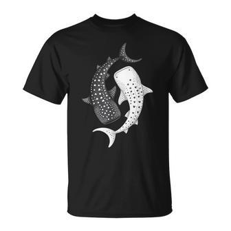 Whale Shark Yin Yang Marine Biology T-Shirt | Seseable FR