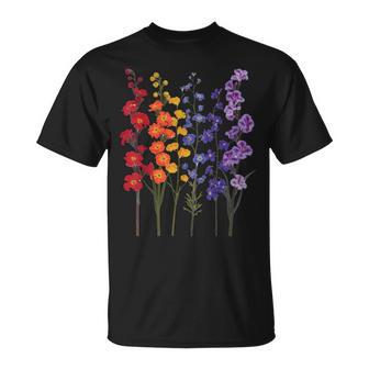 Wildflowers Floral Colorful Flowers T-Shirt - Thegiftio UK