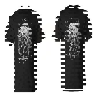 Wolf Sheep Horror Creepy Folklore Scary Goth Alt Aesthetic T-Shirt - Thegiftio UK