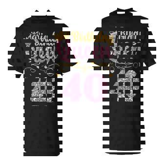 Women's 40Th Queen Birthday 40 Years Forty T-Shirt - Seseable