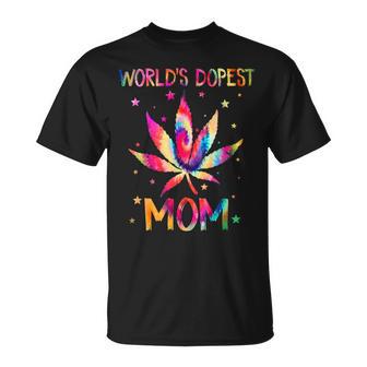 World's Dopest Mom Weed 420 Cannabis Mother's Day T-Shirt - Monsterry