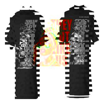 They Dont Like Us Junenth 1865 Afro America Woman T-Shirt | Mazezy