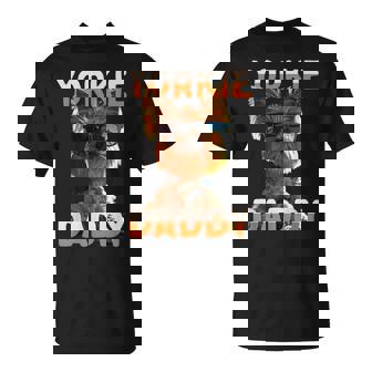 Yorkie Daddyヨーキー パパ 父の日 お父さん スウィート・ヨークシャー・テリア Tシャツ - Kawaiitshirt