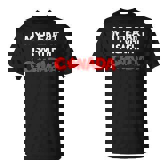 「My Heart Is With Canada」 – カナダ人と強く立つ Tシャツ - Kawaiitshirt