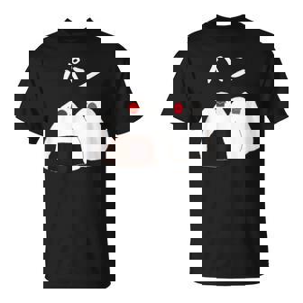 【パン】おにぎり オニギリ ごはん お米 文鳥 桜文鳥 サクラブンチョウ 白文鳥 おもしろ 文鳥 文鳥好き Tシャツ - Kawaiitshirt