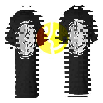 【ピカソ風】スマイル フェイス 笑顔（パロディ）キュビズム【スマイリー】ニコニコ 黄色 ポップ かわいい Tシャツ - Kawaiitshirt