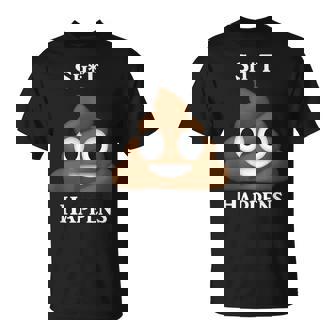 うんちパイル Happensmiling Happy Tシャツ - Kawaiitshirt