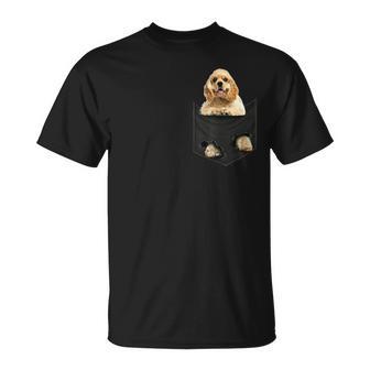 おかしなアメリカンコッカースパニエル ポケットに入った犬愛好家に Tシャツ - Kawaiitshirt