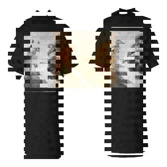 おかしな猫 神 創造 アダム ミーム イエス Tシャツ - Kawaiitshirt