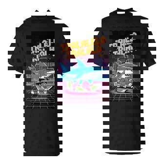 おもしろイタリアンゲーマー ミーム トララレロ トラララ 8ビット シャーク キッズ Tシャツ - Kawaiitshirt