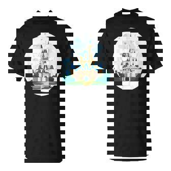 お城ファンのための花火のある素晴らしい魔法の王国 Tシャツ - Kawaiitshirt