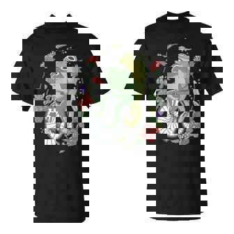 かわいい カエル 自転車 花 カワイイ 美的 気まぐれなロマンチック Tシャツ - Kawaiitshirt