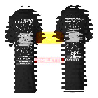 かわいい カワイイ オムレツ 少ない人 もっとオムレツ Tシャツ - Kawaiitshirt