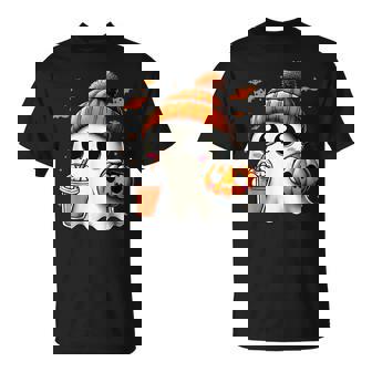 かわいいおばけを飲むかぼちゃスパイス ゴーストハロウィンコスチューム Tシャツ - Kawaiitshirt