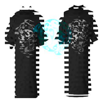 かわいいイルカ マンタレイ トライバル ハワイアン 海 海 恋人 Tシャツ - Kawaiitshirt