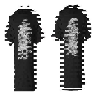 かわいいウサギの耳 座っているロップスケッチ Tシャツ - Kawaiitshirt