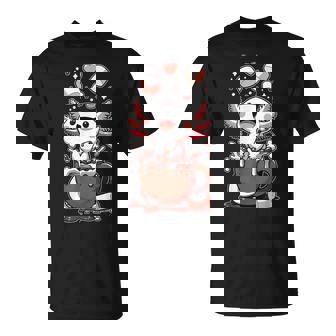 かわいいウーパールートル ホット チョコレート マシュマロ チョコレート ウーパールーパー Tシャツ - Kawaiitshirt