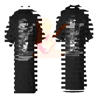 かわいいカワウソがギターを弾くコスチューム。 Tシャツ - Kawaiitshirt