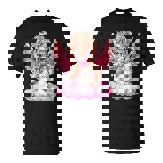 かわいいキューピッド吹くバブルガムサングラスバレンタインデー。 Tシャツ - Kawaiitshirt