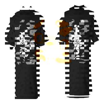 かわいいコックさん パン屋さん編 鳥 フランスパン クロワッサン チョコレートコルネ 食パン 料理 おいしい おもしろ Tシャツ - Kawaiitshirt