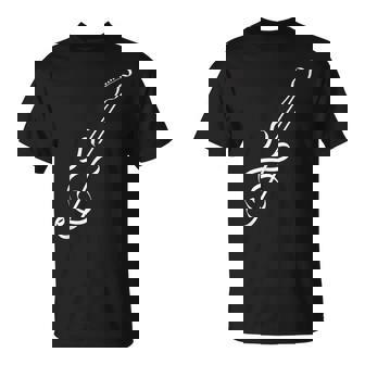 かわいいノートギターの形 Tシャツ - Kawaiitshirt