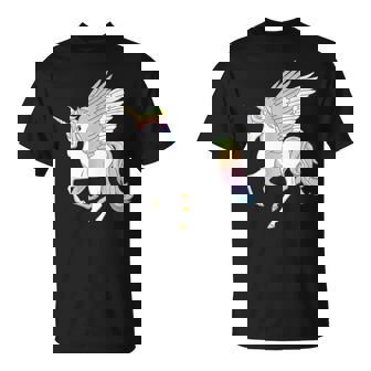 かわいいペガコーン フライングホース レインボー ユニコーン ペガサス Tシャツ - Kawaiitshirt