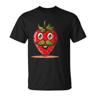 かわいい口ひげストロベリーコスチューム Tシャツ - Kawaiitshirt