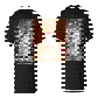 かわいい子犬の動物のクリスマス–サモエド犬のグラフィック Tシャツ - Kawaiitshirt