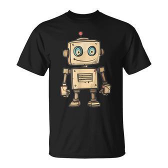 かわいい小さなロボット、ビンテージキッズロボット Tシャツ - Kawaiitshirt
