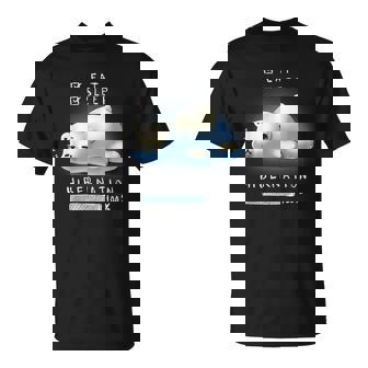 かわいい怠け者のシロクマの冬眠 Tシャツ - Kawaiitshirt