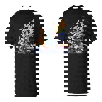 かわいい水彩 ウミウシの昆布の葉 羊 海洋の葉 ナメクジ Tシャツ - Kawaiitshirt